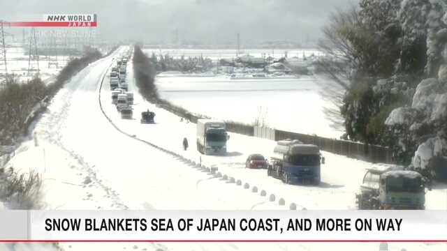В Японии из-за сильного снегопада пострадали люди - один погибший