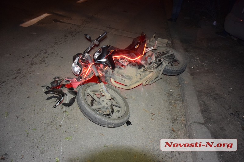 В Николаеве Kia сбил мотоциклиста — пострадавший госпитализирован