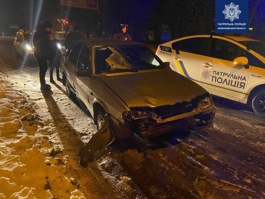 Водитель ВАЗа, сбивший пешехода с велосипедом в Николаеве, был пьян — его задержал таксист