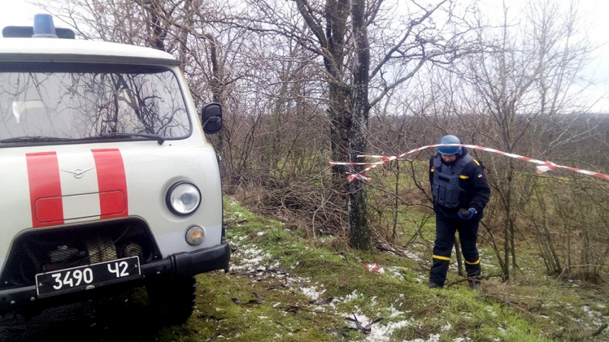 В Николаевской области в лесополосе мужчина наткнулся на артснаряд