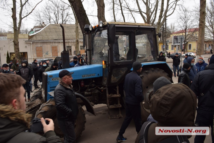 Как в Николаеве аграрии протестовали. ФОТОРЕПОРТАЖ