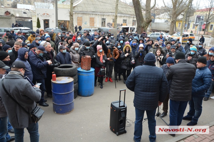 Как в Николаеве аграрии протестовали. ФОТОРЕПОРТАЖ