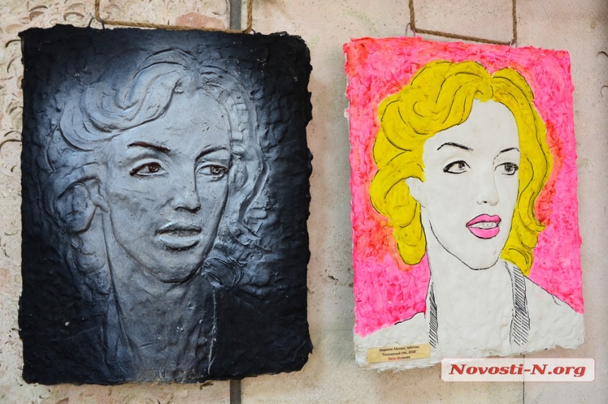 Миколаївська скульпторка представила гіпсові портрети Коко Шанель і Мерилін Монро