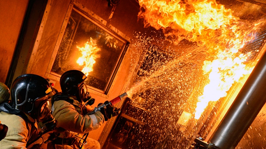В Первомайске горел 5-этажный дом