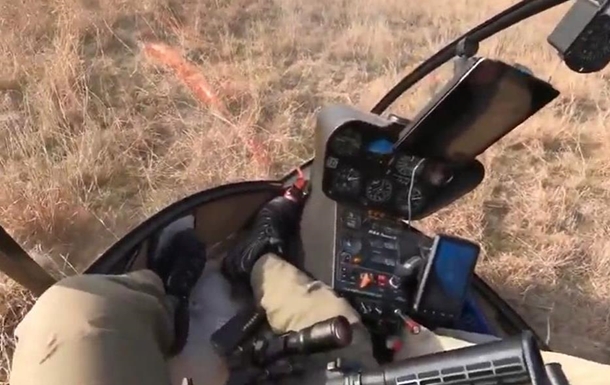 Пилот снял видео падения вертолета из кабины. ВИДЕО