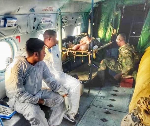 В Конго украинские вертолетчики эвакуировали раненых военных