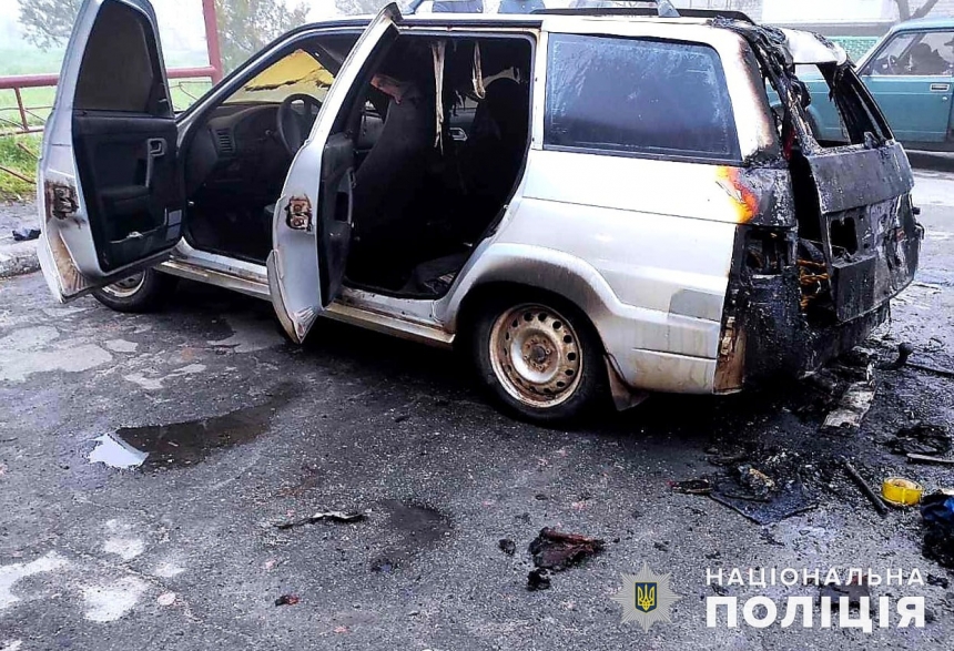 Под Николаевом неизвестные подожгли автомобиль – полиция ищет свидетелей