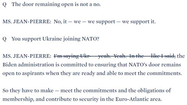 В США вычеркнули слова о поддержке членства Украины в НАТО