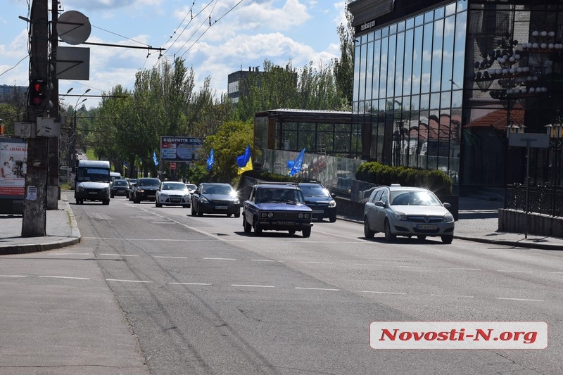 В Николаеве состоялся автопробег ко Дню Победы. ВИДЕО