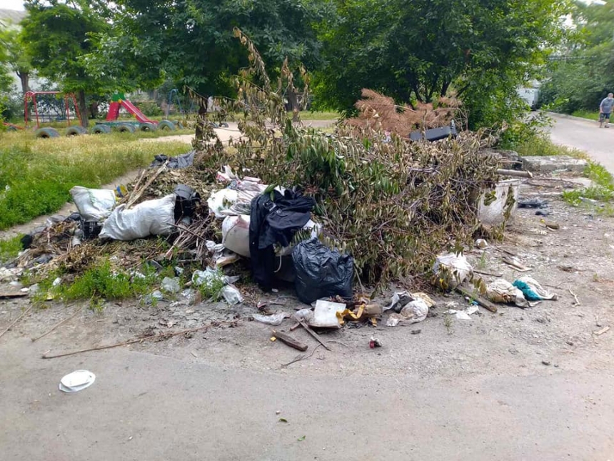 В Николаеве в праздничные дни город засыпало мусором (фото)