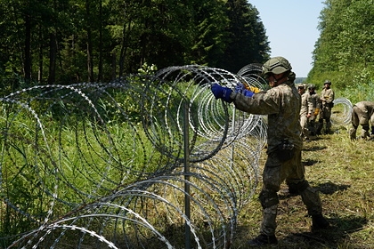 В Литве закончилась проволока для укрепления границы с Беларусью