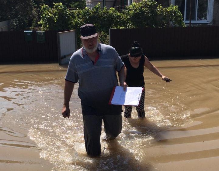 На Кубани дожди затопили несколько тысяч домов