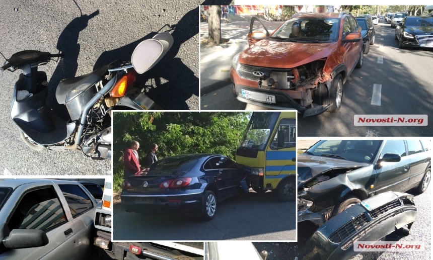 Попавший в ДТП мэр и сбитый мопед: все аварии вторника в Николаеве и области