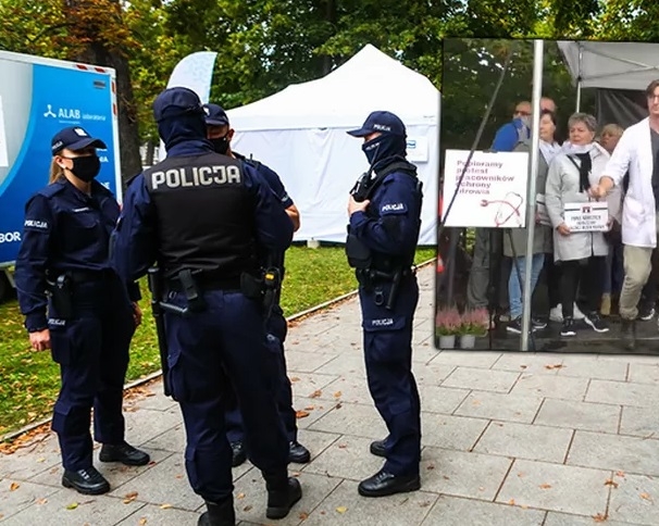 В Польше на протесте медиков мужчина покончил с собой