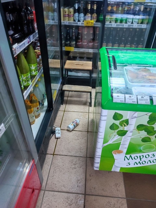 В Южноукраинске полиция охраны задержала пьяного вора во время кражи в магазине