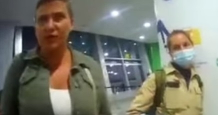 Появилось видео конфликта с Савченко в аэропорту по поводу подделанного COVID-сертификата