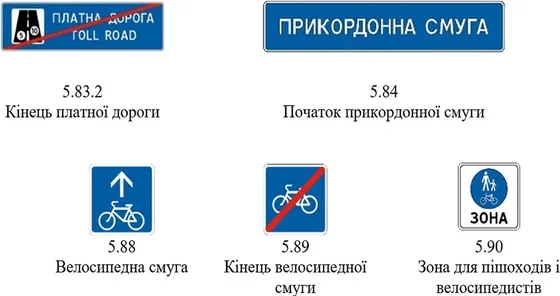 Новые разметки и знаки: с 1 ноября в Украине вступают в силу изменения в ПДД