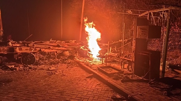 Появилось видео момента взрыва на АЗС в Харьковской области