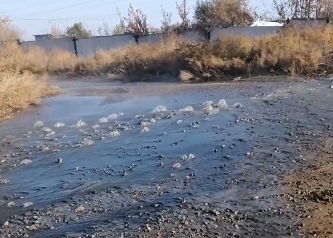 В Николаеве канализация ручьем стекает в Южный Буг (видео)