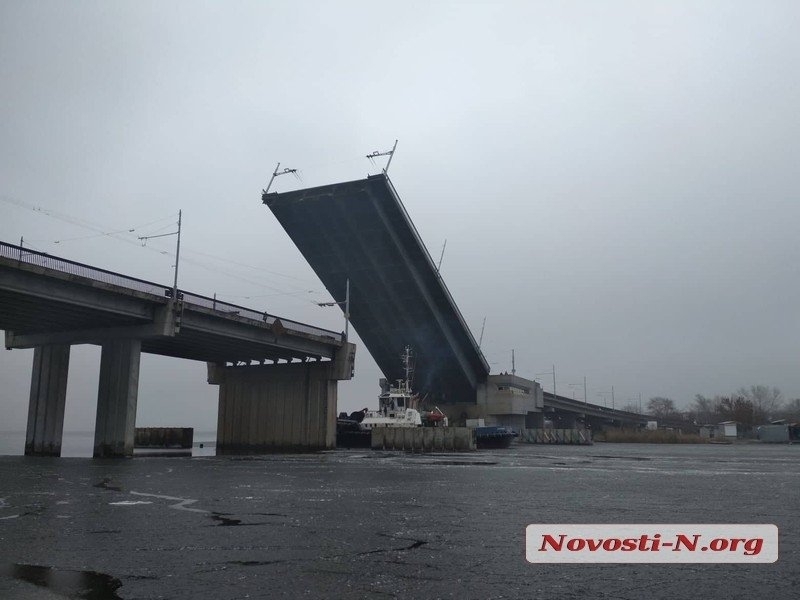 Запланированная на завтра разводка мостов в Николаеве отменена