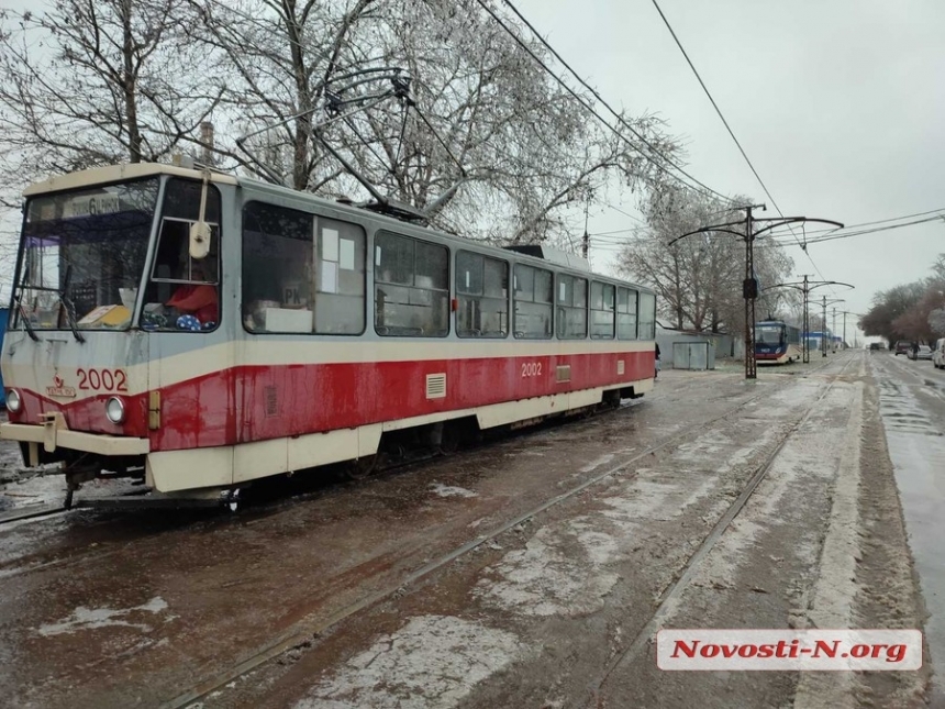 Движение электротранспорта в Николаеве частично восстановлено