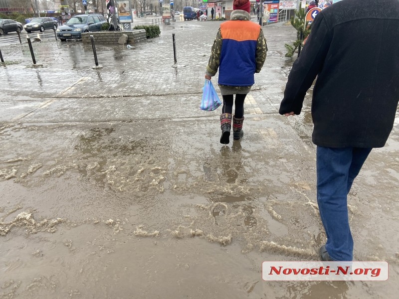 Николаев в плену у непогоды: оборванные провода и тротуары под слоем льда (фоторепортаж)