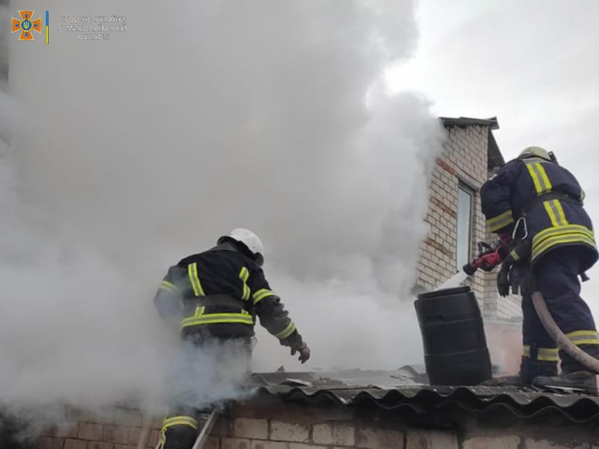 В первый день нового года в Николаевской области во время пожара погибла женщина