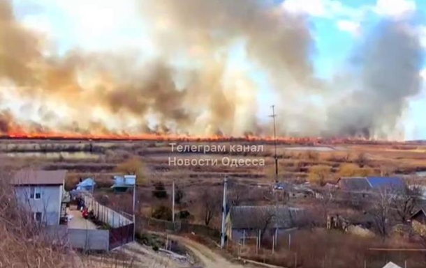 Масштабный пожар в Одесской области: горит 5 га национального природного парка (видео)