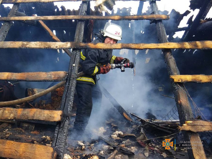 Спасатели Николаевской области за сутки тушили 7 пожаров