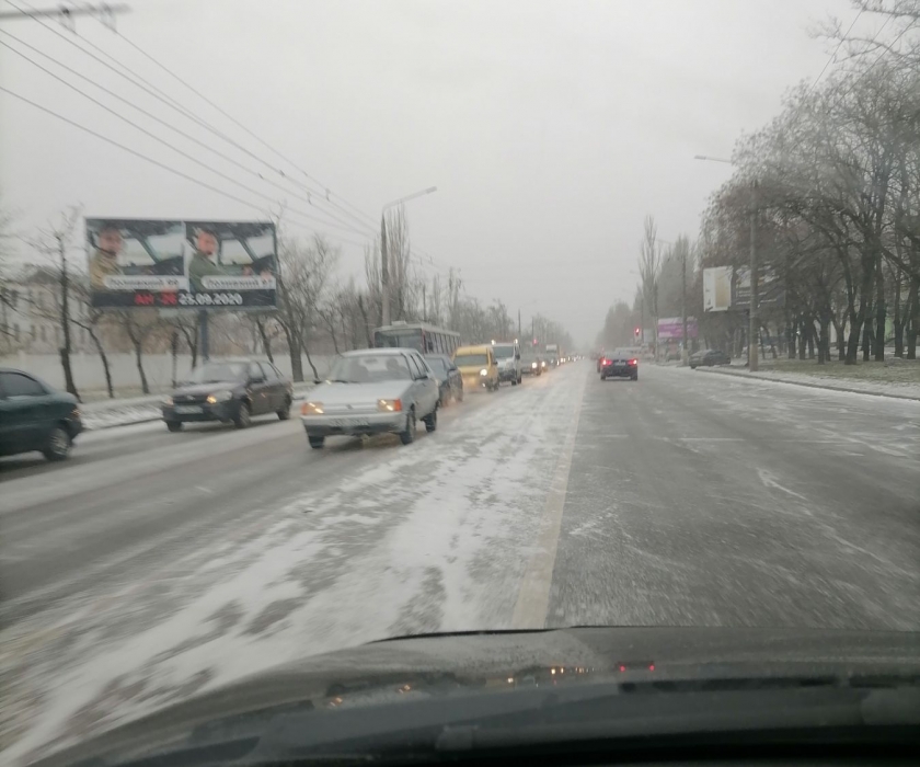 Непогода в Николаевской области: ситуация на дорогах