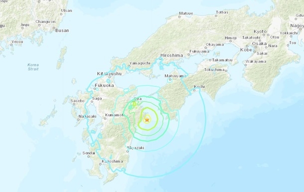 На юге Японии произошло сильное землетрясение, есть пострадавшие