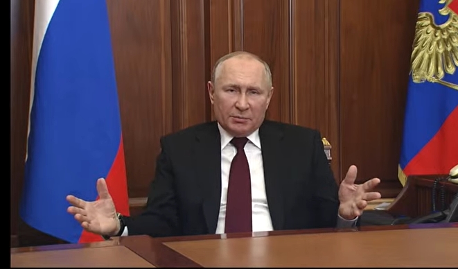 Путин обращается к россиянам после Совбеза по признанию «ЛДНР»