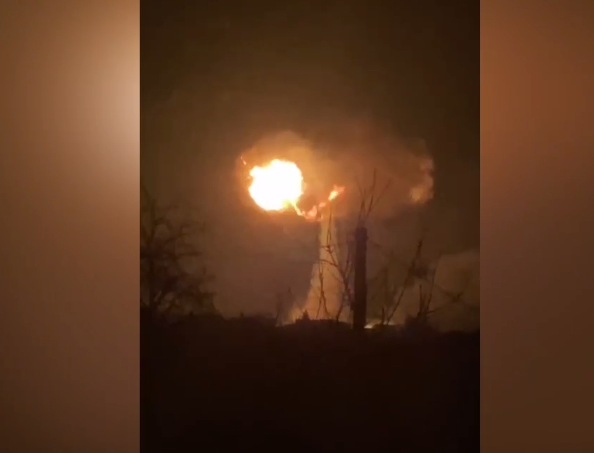 В Харькове появился «атомный гриб»: оккупанты взорвали газопровод (видео)