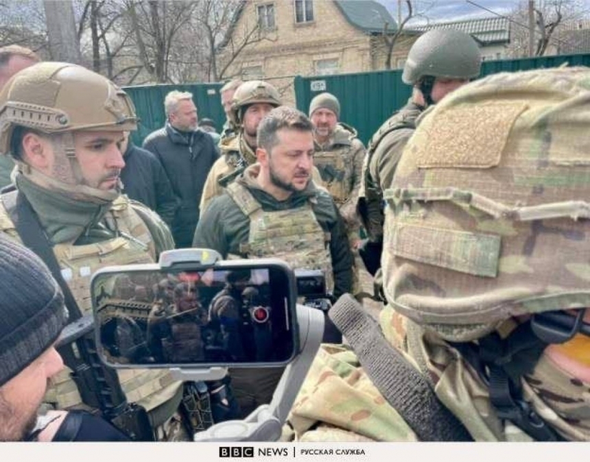 Зеленский посетил освобожденную от войск РФ Бучу