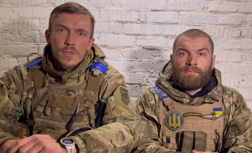 Командиры «Азова» и 36-й бригады записали совместное обращение из Мариуполя (видео)