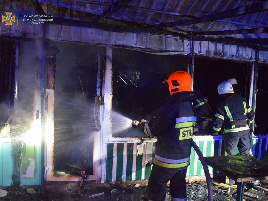 В Николаевской области из-за вражеских обстрелов горел лес и жилой дом