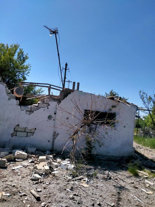 Село под Николаевом практически уничтожено вражескими артобстрелами в минувшие сутки (фото)