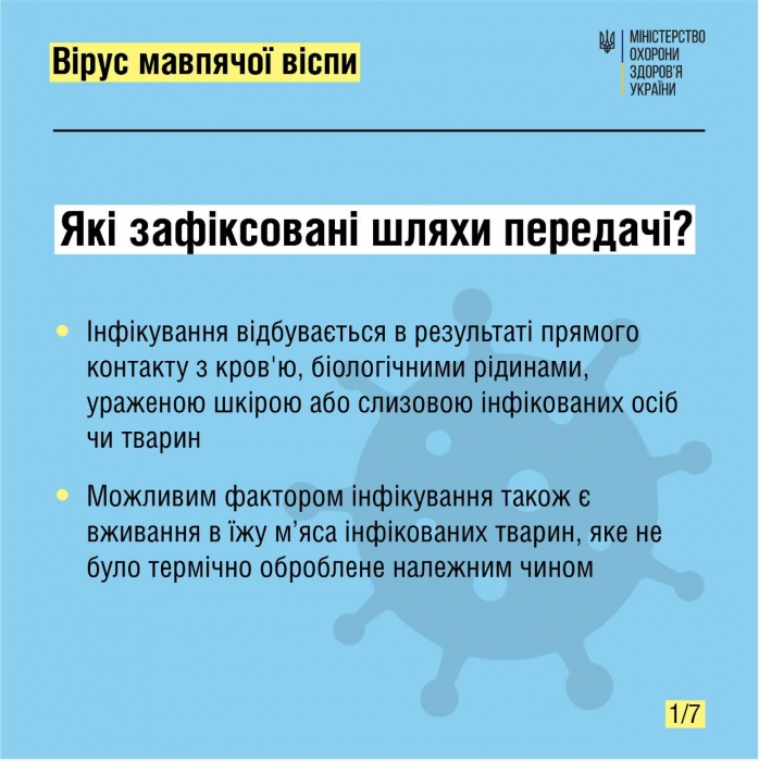 Минздрав Украины сообщил о симптомах и профилактике обезьяньей оспы