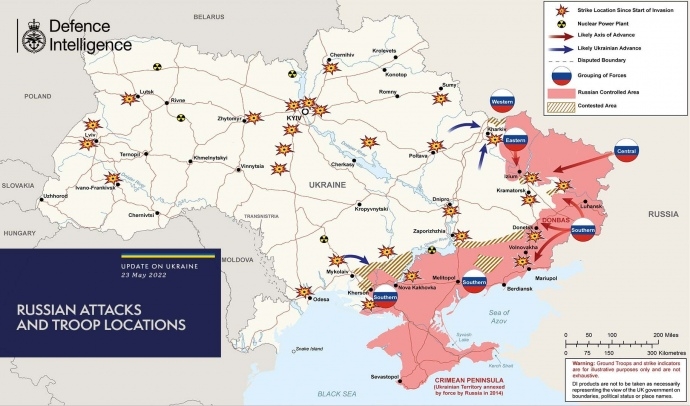 Украина сохраняет эффективность на Донбассе, у России есть локальные успехи, – разведка Британии