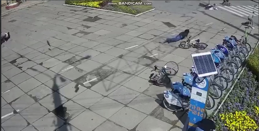 Опубликовано видео момента «прилета» вражеской ракеты по Виннице
