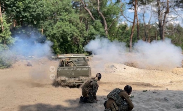 Бойцы «Азов Днепр» показали работу СПГ-9 на фронте