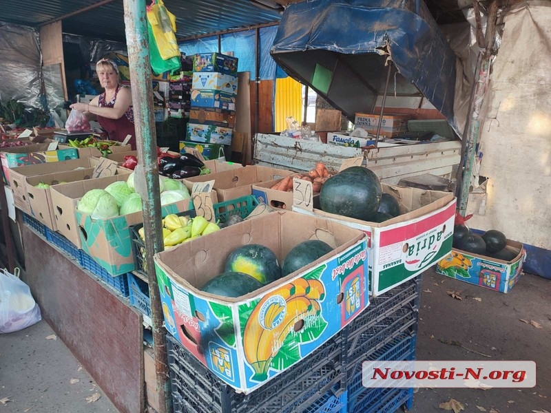 Цены военного августа в Николаеве: овощи дороже, чем в феврале, и дефицит арбузов. Репортаж с рынка