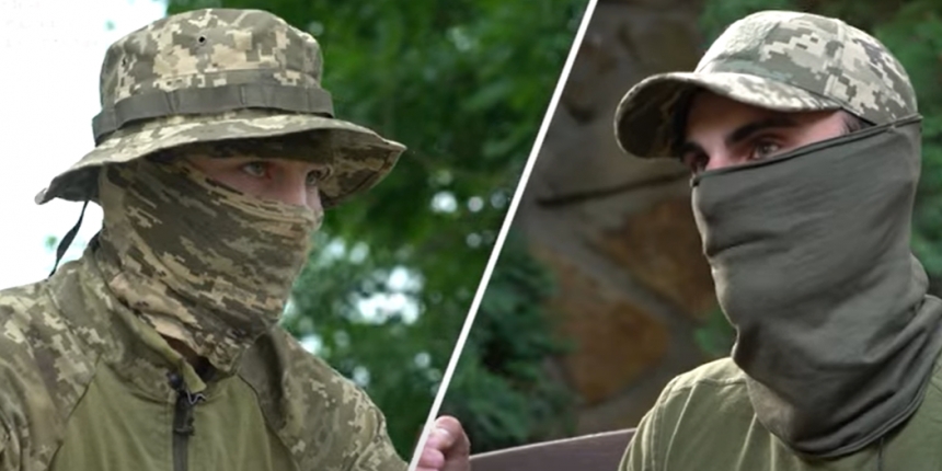 Украинские пограничники встретили оккупантов в своем же окопе (видео)