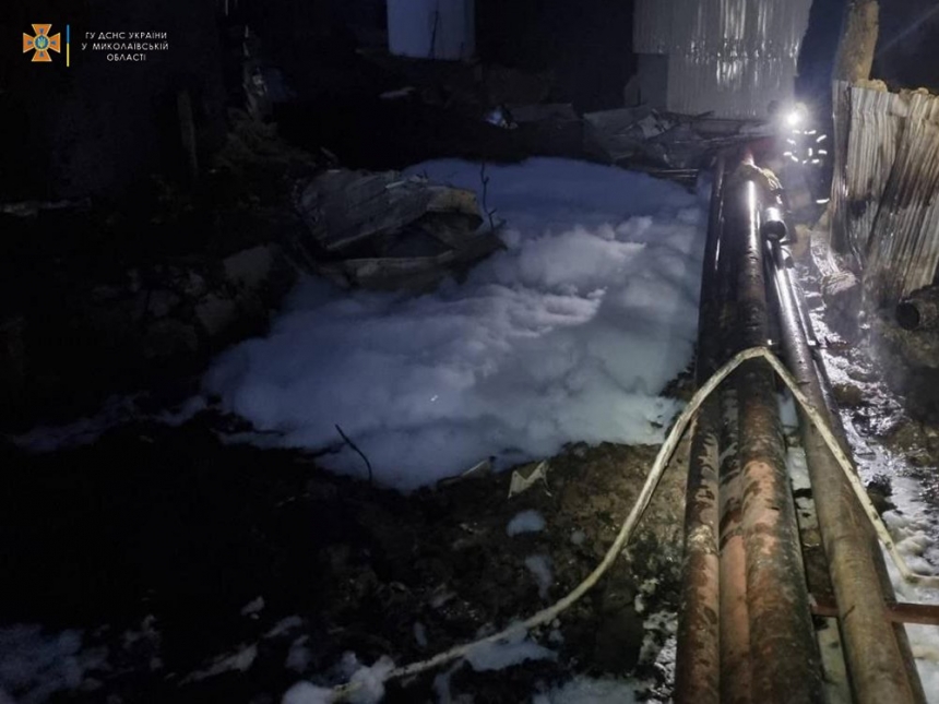 На підприємстві під Миколаєвом спалахнула ємність із олією