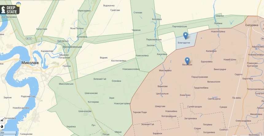 Оккупанты захватили окрестности Благодатного: чем это грозит Николаеву?