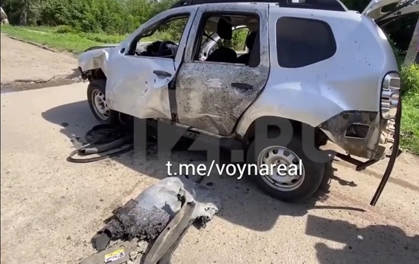 З'явилося відео підриву машини колаборанта на Запоріжжі