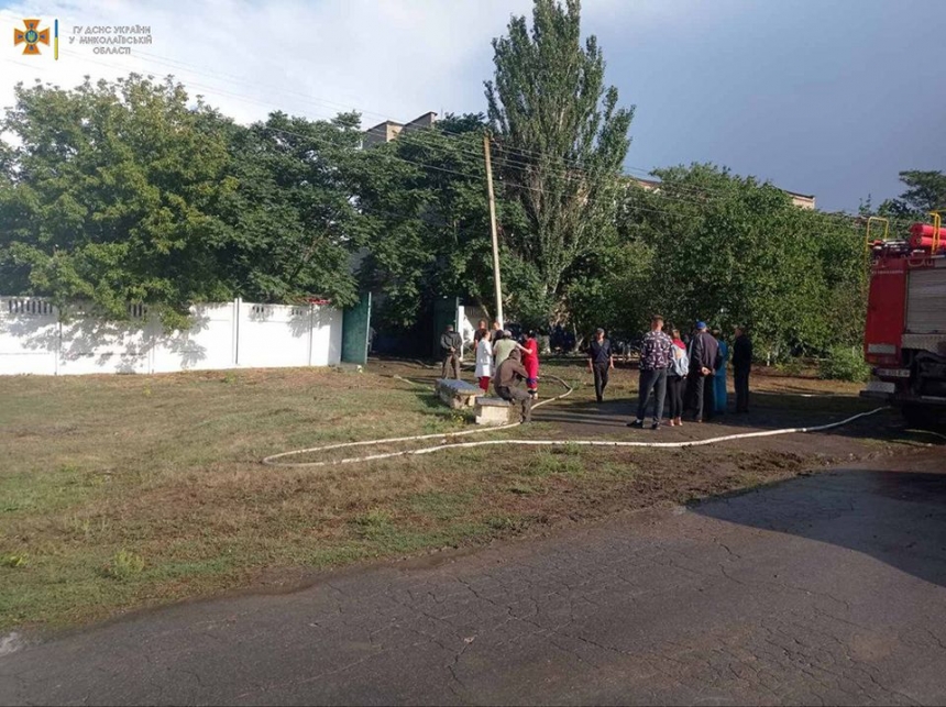 На Миколаївщині горів психоневрологічний диспансер: пацієнтів евакуювали
