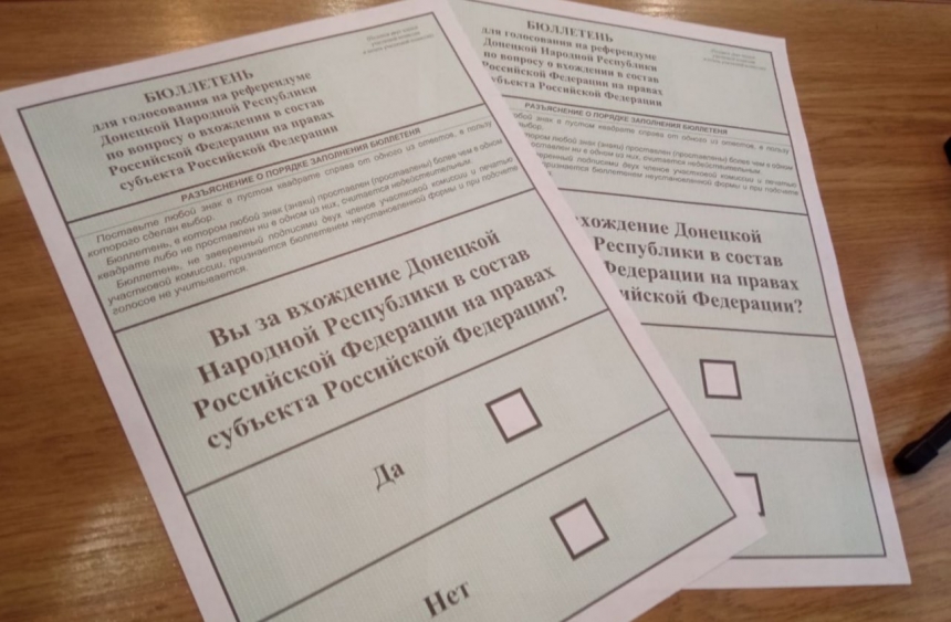 На окупованій території України розпочався «референдум»