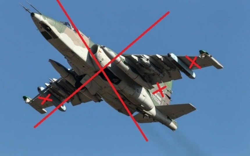 Повітряні сили збили ворожий штурмовик Су-25 у Херсонській області