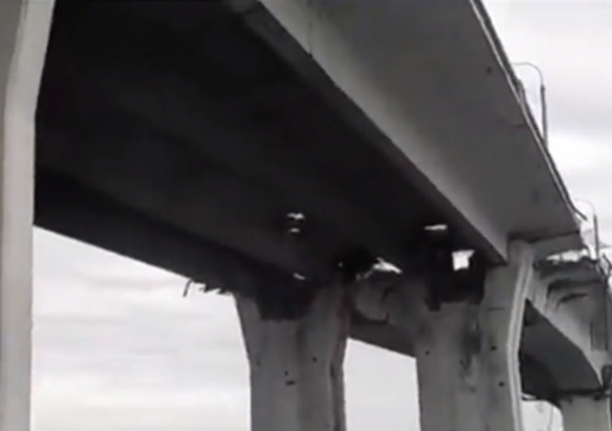 Появилось видео, как выглядит сейчас Антоновский мост под Херсоном